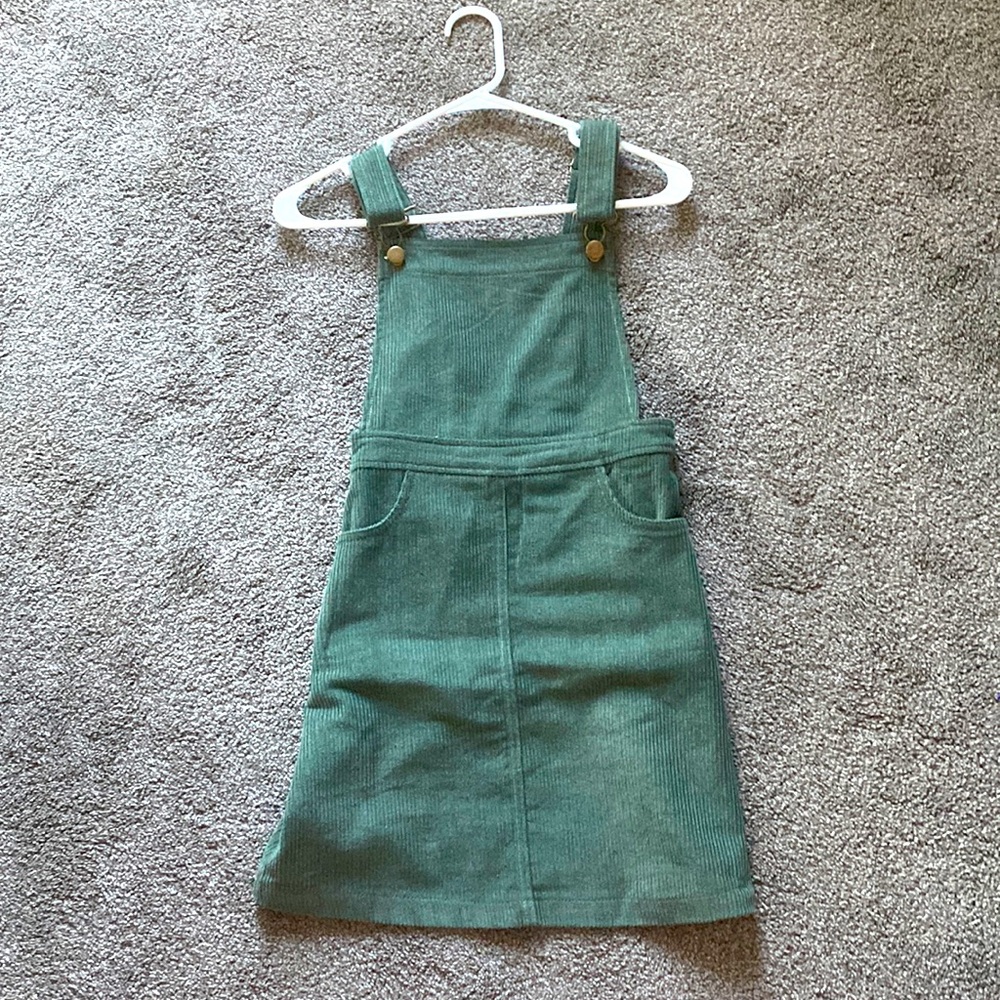 Dry Goods olive green corduroy dress